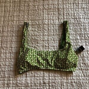 Aerie Wide Strap Floral Bikini Top